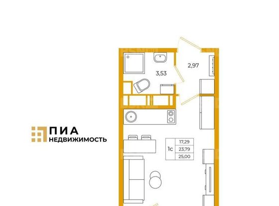 Продажа однокомнатной квартиры - Школьная улица, д.17 