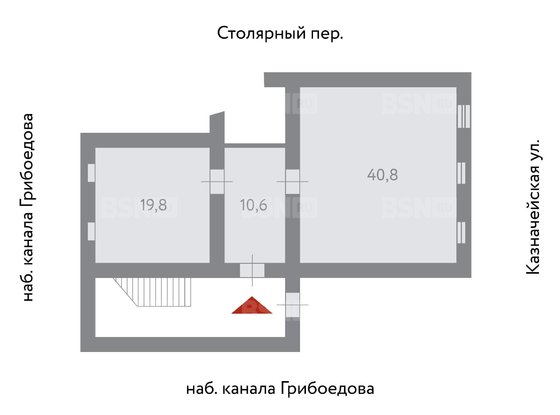 Продажа офиса - Казначейская улица, д.4/16, литера А 
