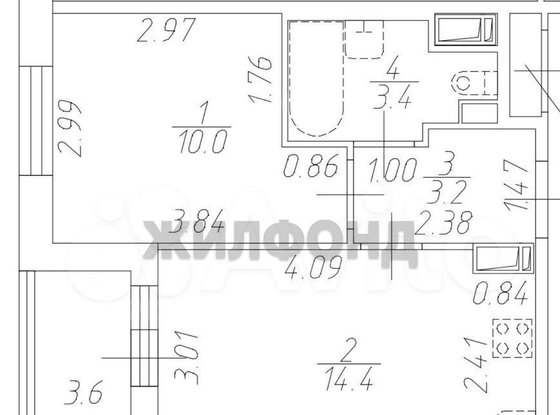 Продажа однокомнатной квартиры - Кузнецовская улица, д.58, корп.1 