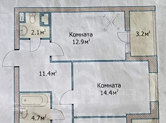 Продажа двухкомнатной квартиры - Головнина бульвар, д.10 