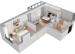 Продажа однокомнатной квартиры в новостройке - г. Санкт-Петербург, 3-я Конная Лахта, участок 9, (северо-восточнее дома 45, литера Д по 3-ей Конной Лахте)
 