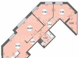 Продажа трехкомнатной квартиры в новостройке - Санкт-Петербург, Ленинский пр., уч. 270 (северо-западнее пересечения ул. Доблести и ул. Маршала Захарова) 
