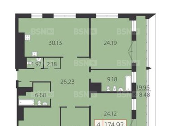 Продажа четырехкомнатной квартиры - Московское шоссе, д.3, корп.4 