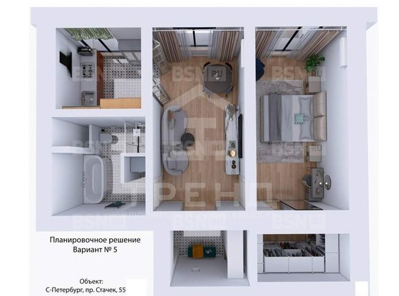 Продажа двухкомнатной квартиры - Стачек проспект, д.55 