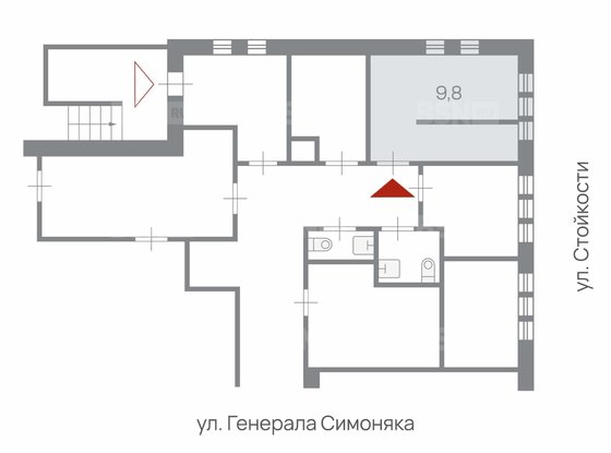 Продажа офиса - Генерала Симоняка улица, д.10, литера А 