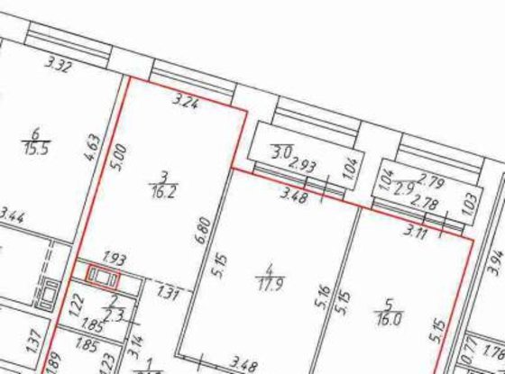 Продажа трехкомнатной квартиры -  д.1 