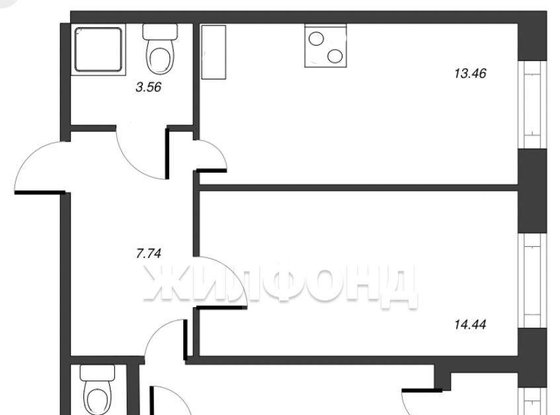 Продажа двухкомнатной квартиры - Белоостровская улица, д.10, корп.2 стр 1 