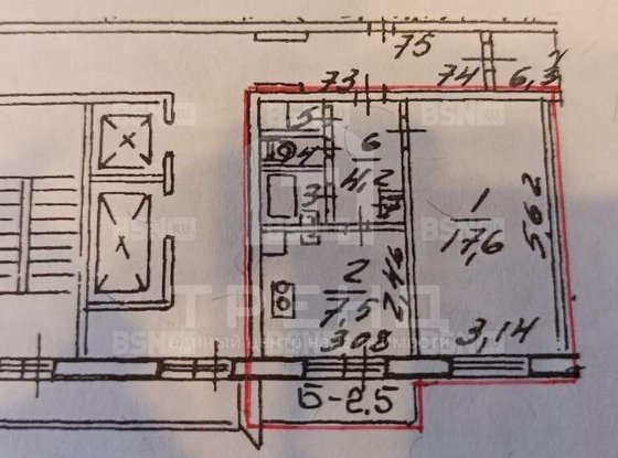 Продажа однокомнатной квартиры - Передовиков улица, д.33, корп.1 