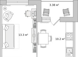Продажа однокомнатной квартиры в новостройке - Санкт-Петербург, ул. Плесецкая 24, строение 1 