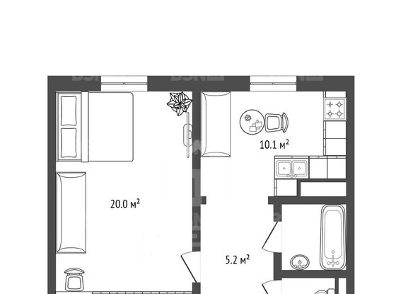 Продажа однокомнатной квартиры - Хошимина улица, д.11, корп.3 