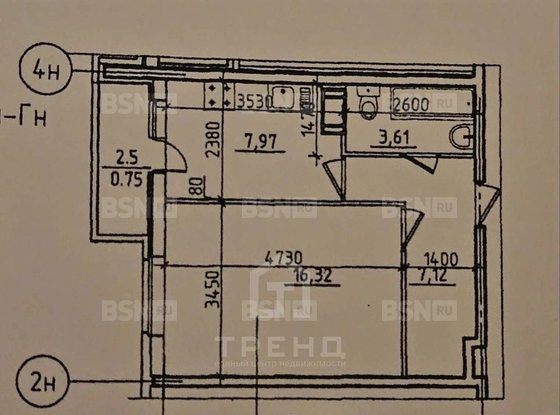 Продажа однокомнатной квартиры - Мурино, Петровский бульвар, д.7 
