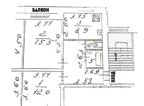 Продажа двухкомнатной квартиры - Пушкин, Железнодорожная улица, д.80 