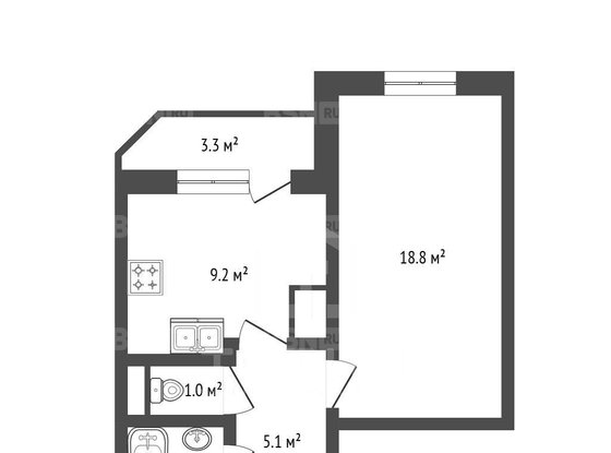 Продажа однокомнатной квартиры - Народная улица, д.53, корп.3 