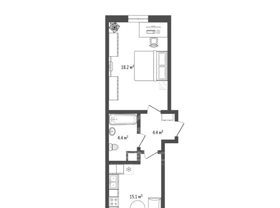 Продажа однокомнатной квартиры - Кудрово, Пражская улица, д.9 