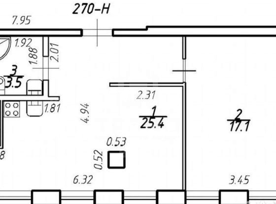 Продажа однокомнатной квартиры - Академика Павлова улица, д.7 