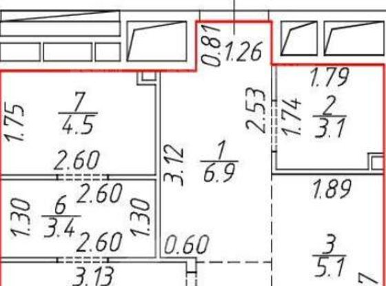 Продажа двухкомнатной квартиры - Помяловского улица, д.3 