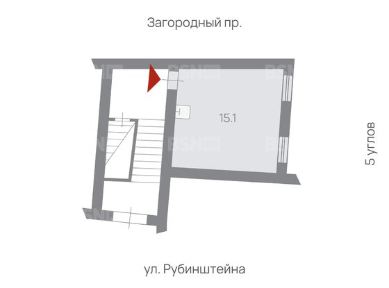 Продажа офиса - Рубинштейна улица, д.36, литера А 