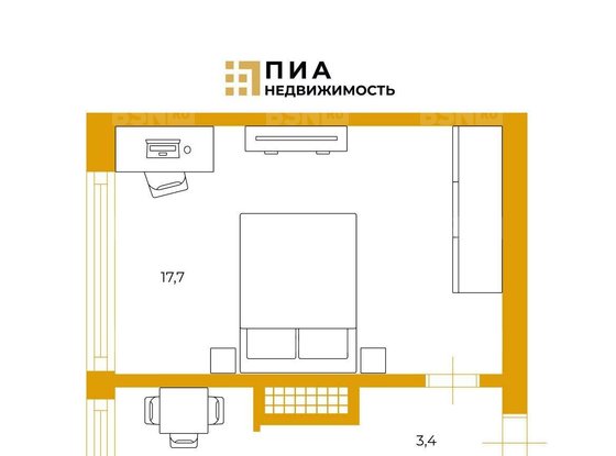 Продажа однокомнатной квартиры - Генерала Симоняка улица, д.8, корп.2 литера А 