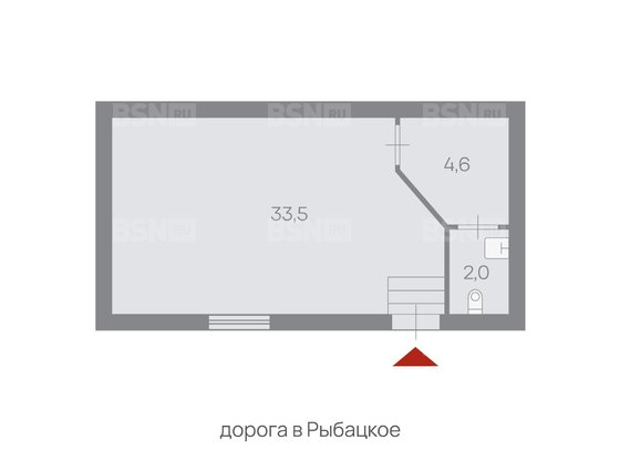 Продажа офиса - В Рыбацкое дорога, д.10, корп.2 литера А 