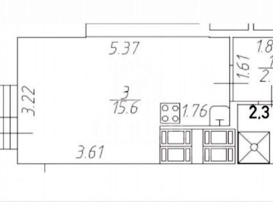 Продажа однокомнатной квартиры - Славянская улица, д.8 