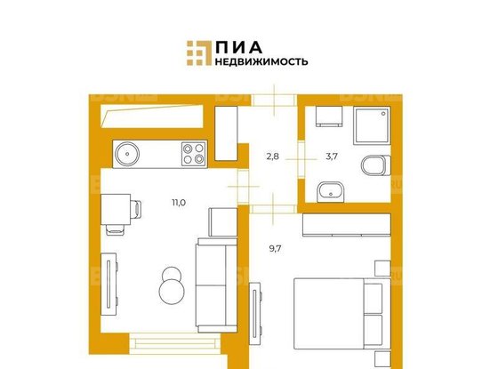 Продажа однокомнатной квартиры - Северный проспект, д.123, корп.1 