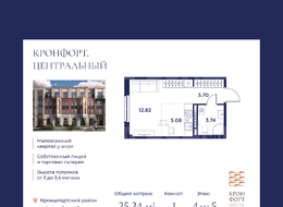Продажа квартиры студии в новостройке - г. Санкт-Петербург, внутригородское муниципальное образование Санкт-Петербурга город Кронштадт, Цитадельская дорога, участок 10 