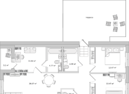 Продажа трехкомнатной квартиры в новостройке - ул. Белоостровская, д. 10, корпус 3 