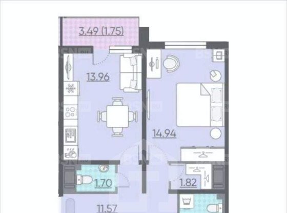 Продажа двухкомнатной квартиры - Лидии Зверевой улица, д.9, корп.1 