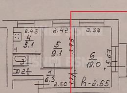 Продажа комнаты в двухкомнатной квартире - Ленинградская область, Гатчинский район, Гатчина г., Соборная ул., д.34 