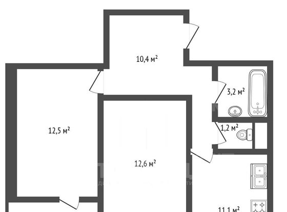 Продажа двухкомнатной квартиры - Малая Митрофаньевская улица, д.10, корп.5 