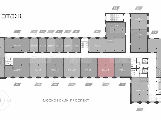 Продажа офиса - Московский проспект, д.114 