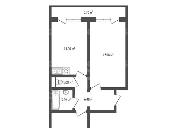 Продажа двухкомнатной квартиры - Кушелевская дорога, д.3, корп.2 