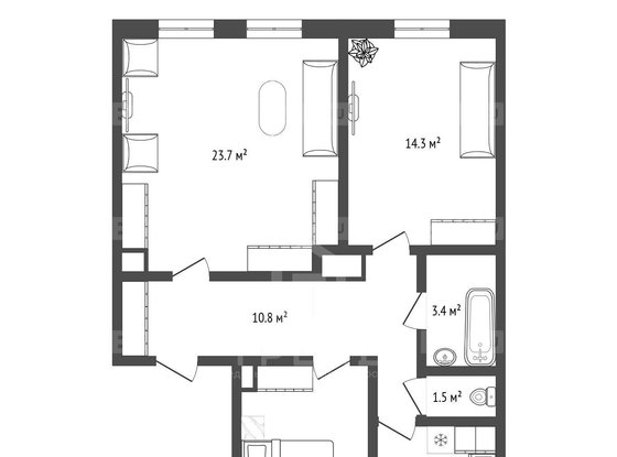 Продажа трехкомнатной квартиры - Кондратьевский проспект, д.51, корп.4 