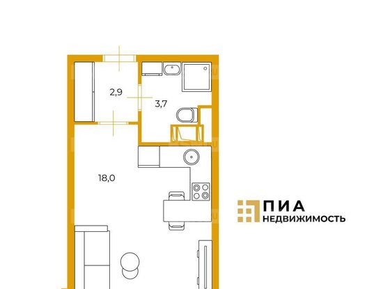 Продажа однокомнатной квартиры - Мурино, Шувалова улица, д.27/7 