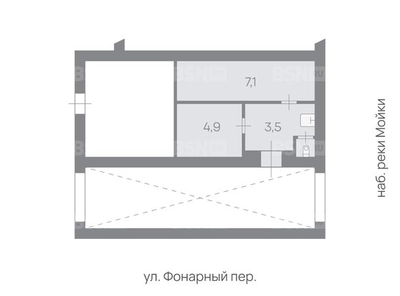 Продажа офиса - Реки Мойки набережная, д.82, литера А 