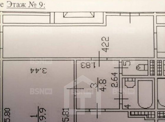 Продажа однокомнатной квартиры - Королёва проспект, д.44, корп.1 