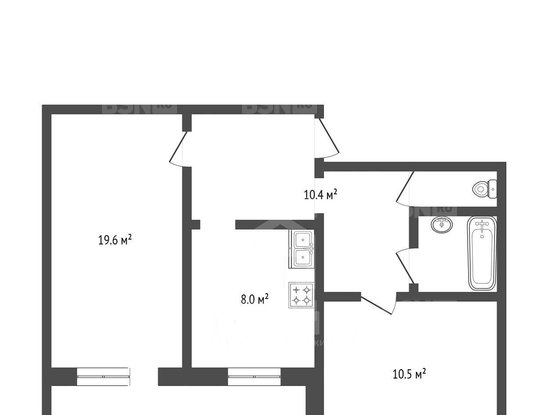 Продажа двухкомнатной квартиры - Колпино, Московская улица, д.3 