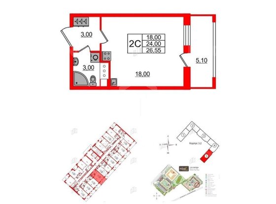 Продажа однокомнатной квартиры - Дальневосточный проспект, д.23 