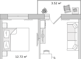 Продажа однокомнатной квартиры в новостройке - Ленинградская область, Новосаратовка 