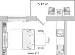 Продажа квартиры студии в новостройке - Ленинградская область, п. Бугры, ул. Тихая, дом 7, корпус 4 