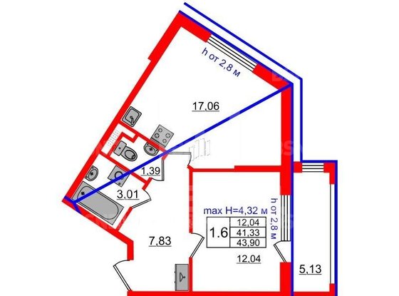 Продажа однокомнатной квартиры - поселок Стрельна, Буденного проспект, д.22 
