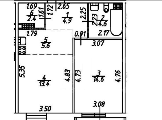 Продажа однокомнатной квартиры - Дыбенко улица, д.8, корп.2 