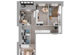 Продажа трехкомнатной квартиры в новостройке - ул. Заречная, д. 52, корп. 2 