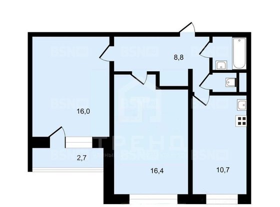 Продажа двухкомнатной квартиры - Звёздная улица, д.5, корп.1 