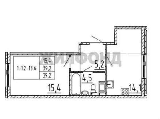 Продажа однокомнатной квартиры - поселок Шушары, Старорусский проспект, д.8, корп.1 