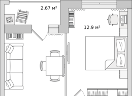 Продажа однокомнатной квартиры в новостройке - Ленинградская область, Новосаратовка 