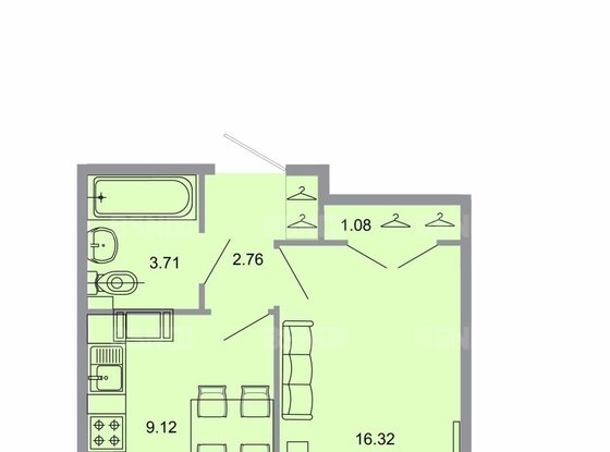 Продажа однокомнатной квартиры в новостройке - Бугры, Тихая улица, д.13, корп.3 