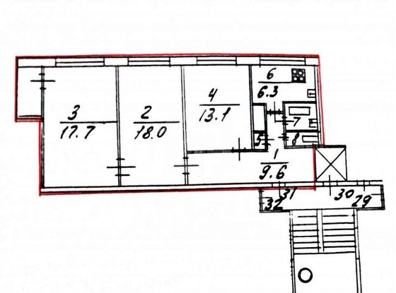 Продажа трехкомнатной квартиры - Луначарского проспект, д.56, корп.3 