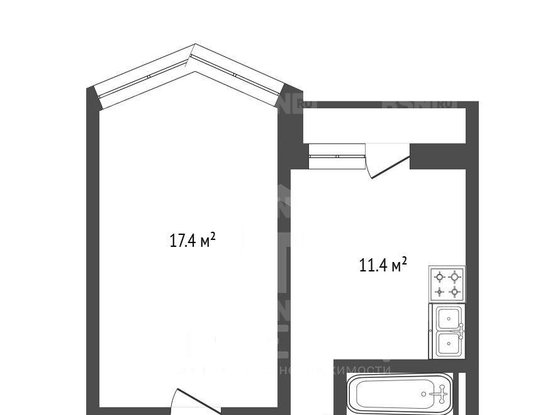 Продажа однокомнатной квартиры - Коломяжский проспект, д.9, корп.2 стр 1 