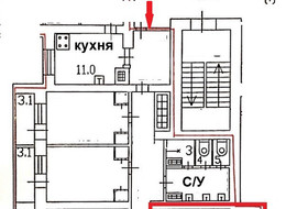 Продажа комнаты в пятикомнатной квартире - Аэродромная ул., 7, к 4 
